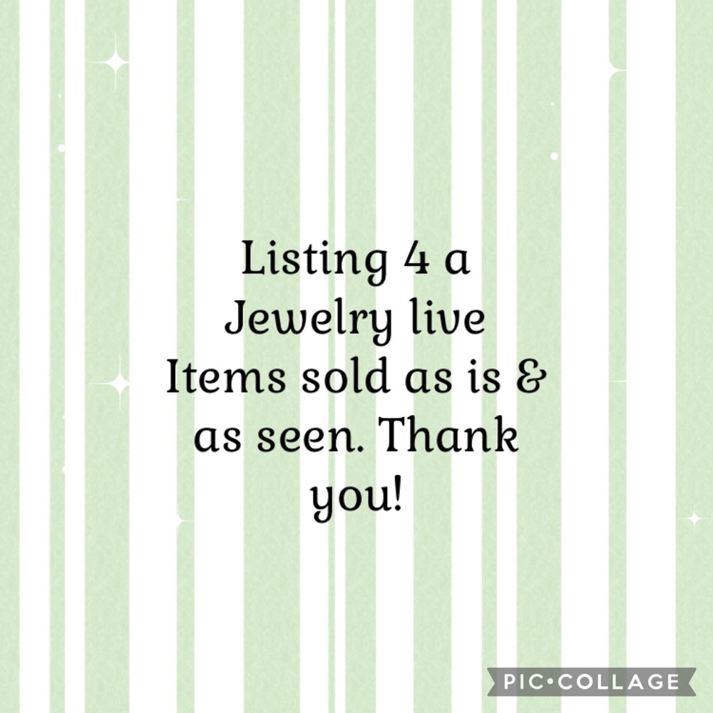 blank listing 4 jewelry live; sold as i - Picture 2 of 2